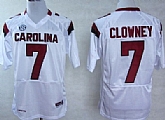 South Carolina Gamecocks #7 Jadeveon Clowney 2013 White Jerseys,baseball caps,new era cap wholesale,wholesale hats