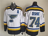 St. Louis Blues #74 T.J. Oshie A Patch 2014 White Jerseys,baseball caps,new era cap wholesale,wholesale hats