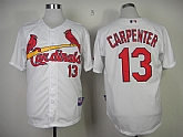 St. Louis Cardinals #13 Carpenter White Jerseys,baseball caps,new era cap wholesale,wholesale hats
