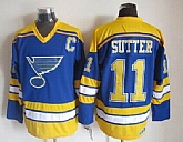 St.Louis Blues #11 Brian Sutter Throwback CCM Blue Jerseys,baseball caps,new era cap wholesale,wholesale hats