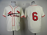St.Louis Cardinals #6 Stan Musial Cream Throwback 1944 Jerseys,baseball caps,new era cap wholesale,wholesale hats