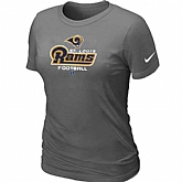 St.Louis Rams D.Grey Women's Critical Victory T-Shirt,baseball caps,new era cap wholesale,wholesale hats
