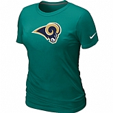 St.Louis Rams L.Green Women's Logo T-Shirt,baseball caps,new era cap wholesale,wholesale hats