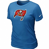 Tampa Bay Buccaneers L.blue Women's Logo T-Shirt,baseball caps,new era cap wholesale,wholesale hats