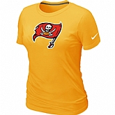 Tampa Bay Buccaneers Yellow Women's Logo T-Shirt,baseball caps,new era cap wholesale,wholesale hats