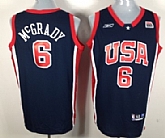 Team USA Basketball #6 Tracy McGrady Navy Blue Authentic Jerseys,baseball caps,new era cap wholesale,wholesale hats