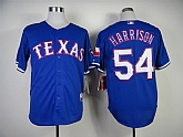 Texas Rangers #54 Harrison 2014 Blue Jerseys,baseball caps,new era cap wholesale,wholesale hats