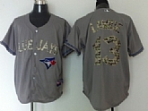 Toronto Blue Jays #13 Brett Lawrie Gray 2013 USMC Home Cool Base Jerseys,baseball caps,new era cap wholesale,wholesale hats