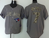 Toronto Blue Jays #7 Jose Reyes Gray 2013 USMC Home Cool Base Jerseys,baseball caps,new era cap wholesale,wholesale hats