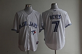 Toronto Blue Jays #7 Jose Reyes White Jerseys,baseball caps,new era cap wholesale,wholesale hats