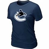 Vancouver Canucks Big & Tall Women's Logo D.Blue T-Shirt,baseball caps,new era cap wholesale,wholesale hats