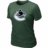 Vancouver Canucks Big & Tall Women's Logo D.Green T-Shirt,baseball caps,new era cap wholesale,wholesale hats