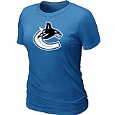 Vancouver Canucks Big & Tall Women's Logo L.blue T-Shirt,baseball caps,new era cap wholesale,wholesale hats