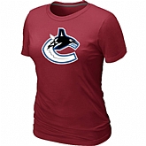 Vancouver Canucks Big & Tall Women's Logo Red T-Shirt,baseball caps,new era cap wholesale,wholesale hats