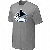 Vancouver Canucks L.Grey Big & Tall Logo T-Shirt,baseball caps,new era cap wholesale,wholesale hats