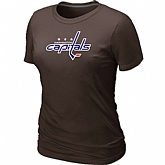 Washington Capitals Big & Tall Women's Logo Brown T-Shirt,baseball caps,new era cap wholesale,wholesale hats