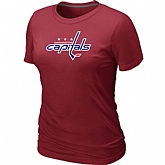 Washington Capitals Big & Tall Women's Logo Red T-Shirt,baseball caps,new era cap wholesale,wholesale hats