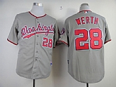 Washington Nationals #28 Werth Gray Cool Base Jerseys,baseball caps,new era cap wholesale,wholesale hats