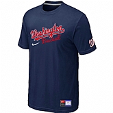Washington Nationals D.Blue Nike Short Sleeve Practice T-Shirt,baseball caps,new era cap wholesale,wholesale hats