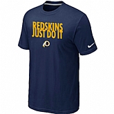 Washington Red Skins Just Do It D.Blue T-Shirt,baseball caps,new era cap wholesale,wholesale hats