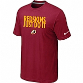 Washington Red Skins Just Do It Red T-Shirt,baseball caps,new era cap wholesale,wholesale hats