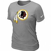 Washington Red Skins L.Grey Women's Logo T-Shirt,baseball caps,new era cap wholesale,wholesale hats