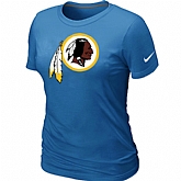 Washington Red Skins L.blue Women's Logo T-Shirt,baseball caps,new era cap wholesale,wholesale hats