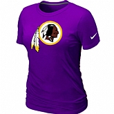 Washington Red Skins Purple Women's Logo T-Shirt,baseball caps,new era cap wholesale,wholesale hats