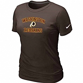 Washington Red Skins Women's Heart & Soul Brown T-Shirt,baseball caps,new era cap wholesale,wholesale hats
