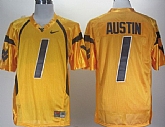 West Virginia Mountaineers #1 Tavon Austin Yellow Jerseys,baseball caps,new era cap wholesale,wholesale hats