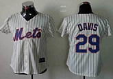 Womens New York Mets #29 Ike Davis Cream Jerseys,baseball caps,new era cap wholesale,wholesale hats