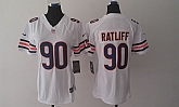 Womens Nike Limited Chicago Bears #90 Jeremiah Ratliff White Jerseys,baseball caps,new era cap wholesale,wholesale hats