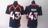 Womens Nike Limited Denver Broncos #43 Ward Navy Blue Jerseys,baseball caps,new era cap wholesale,wholesale hats