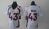Womens Nike Limited Denver Broncos #43 Ward White Jerseys,baseball caps,new era cap wholesale,wholesale hats