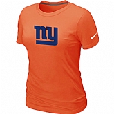 York Giants Sideline Legend Authentic Logo Women's Orange T-Shirt,baseball caps,new era cap wholesale,wholesale hats