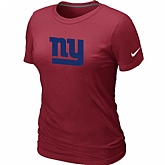 York Giants Sideline Legend Authentic Logo Women's Red T-Shirt,baseball caps,new era cap wholesale,wholesale hats