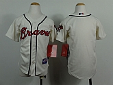 Youth Atlanta Braves Blank 2014 Cream Jerseys,baseball caps,new era cap wholesale,wholesale hats