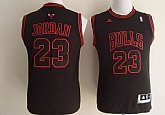 Youth Chicago Bulls #23 Michael Jordan All Black With Red Swingman Jerseys,baseball caps,new era cap wholesale,wholesale hats