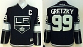 Youth Los Angeles Kings #99 Wayne Gretzky Black Jerseys,baseball caps,new era cap wholesale,wholesale hats