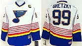 Youth St. Louis Blues #99 Wayne Gretzky White Throwback CCM Jerseys,baseball caps,new era cap wholesale,wholesale hats