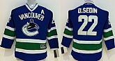 Youth Vancouver Canucks #22 D.Sedin Blue Jerseys,baseball caps,new era cap wholesale,wholesale hats