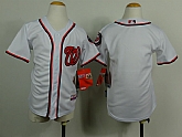 Youth Washington Nationals Blank White Jerseys,baseball caps,new era cap wholesale,wholesale hats
