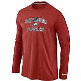nike Philadelphia Eagles Heart & Soul Long Sleeve T-Shirt Red,baseball caps,new era cap wholesale,wholesale hats