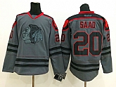 Chicago Blackhawks #20 Brandon Saad Dark Gray Jerseys,baseball caps,new era cap wholesale,wholesale hats