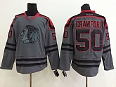 Chicago Blackhawks #50 Corey Crawford Dark Gray Jerseys,baseball caps,new era cap wholesale,wholesale hats