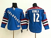 Youth Colorado Avalanche #12 Jarome Iginla Blue Jerseys,baseball caps,new era cap wholesale,wholesale hats