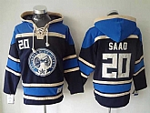Blue Jackets #20 Saad Dark Blue Stitched Hoodie,baseball caps,new era cap wholesale,wholesale hats