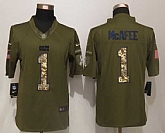 Nike Limited Indianapolis Colts #1 McAfee Salute To Service Green Jerseys,baseball caps,new era cap wholesale,wholesale hats