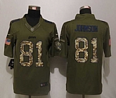 Nike Limited Detroit Lions #81 Johnson Green Salute To Service Jerseys,baseball caps,new era cap wholesale,wholesale hats