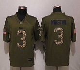 Nike Limited Tampa Bay Buccaneers #3 Jameis Winston Green Salute To Service Jerseys,baseball caps,new era cap wholesale,wholesale hats